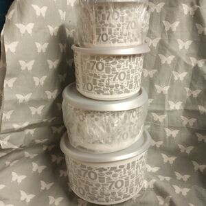 NEW, 70 Years Tupperware Stack Canisters